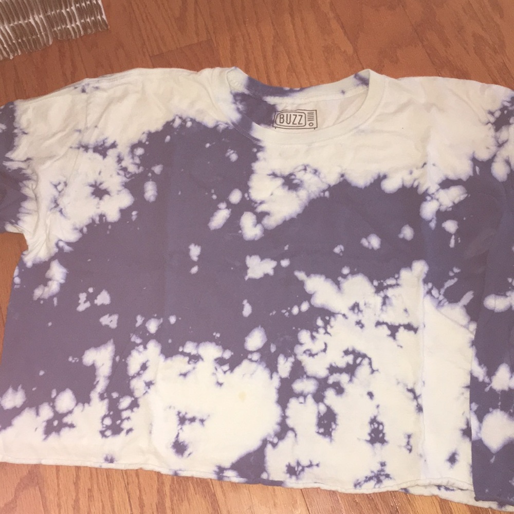 UNISEX CROPPED TIE DIE SHIRT LARGE
